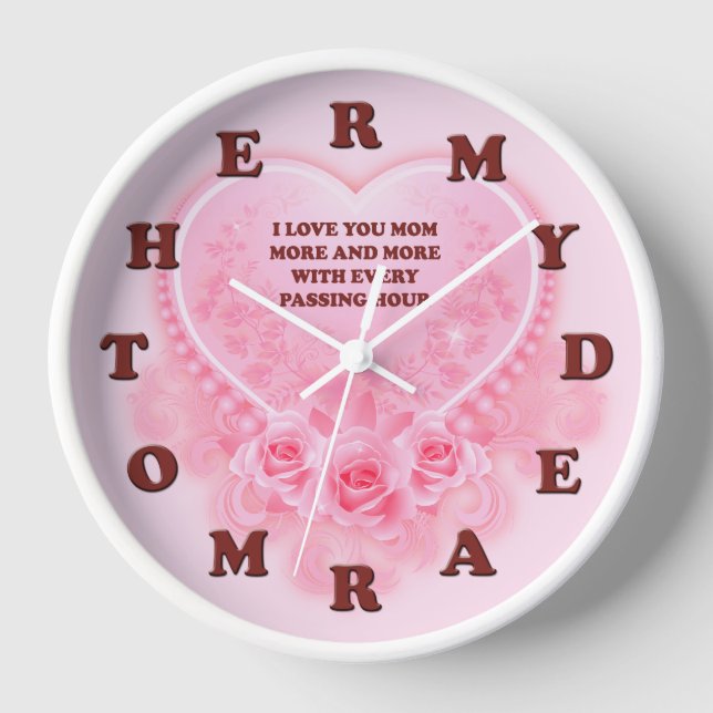 Reloj Mother's Day, My Dear Mother (Mom) (Anverso)