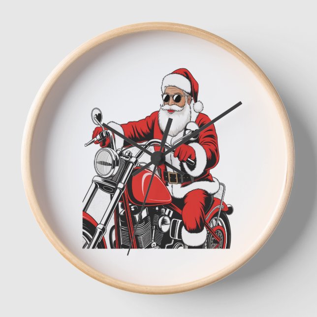 Reloj Motocicleta de Santa Riding (Anverso)