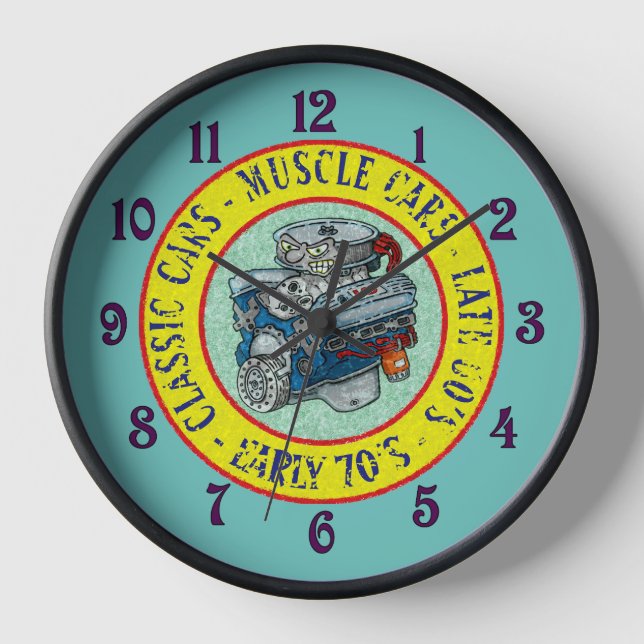RELOJ MOTOR DE COCHE DE ESTILO RETRO (Anverso)