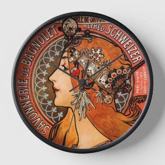 Reloj Mucha Señora de Art Nouveau
