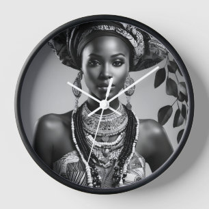Reloj Mujer africana hermosa