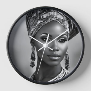 Reloj Mujer africana hermosa