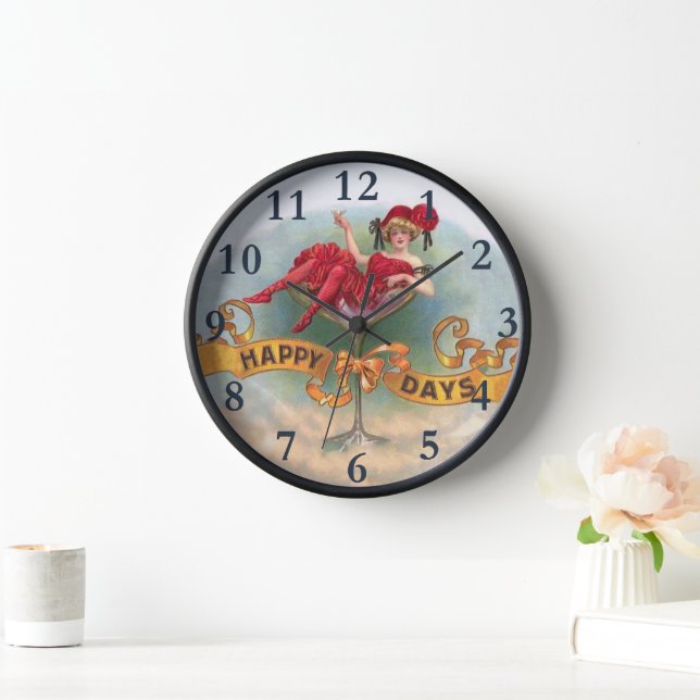 Reloj Mujer victoriana Red Champagne feliz (Hogar)
