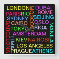 Reloj mundial de ciudades globales