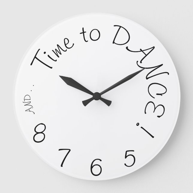 Reloj mural para bailarinas (Anverso)