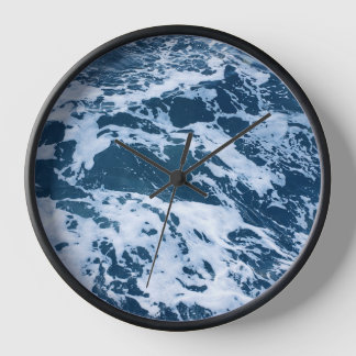 Reloj Muro de las olas del océano azul moro
