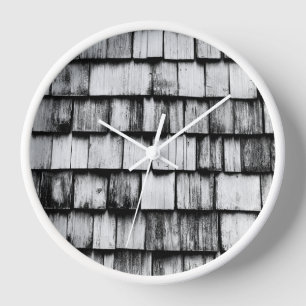 Reloj Muro de tablero de madera de viejo