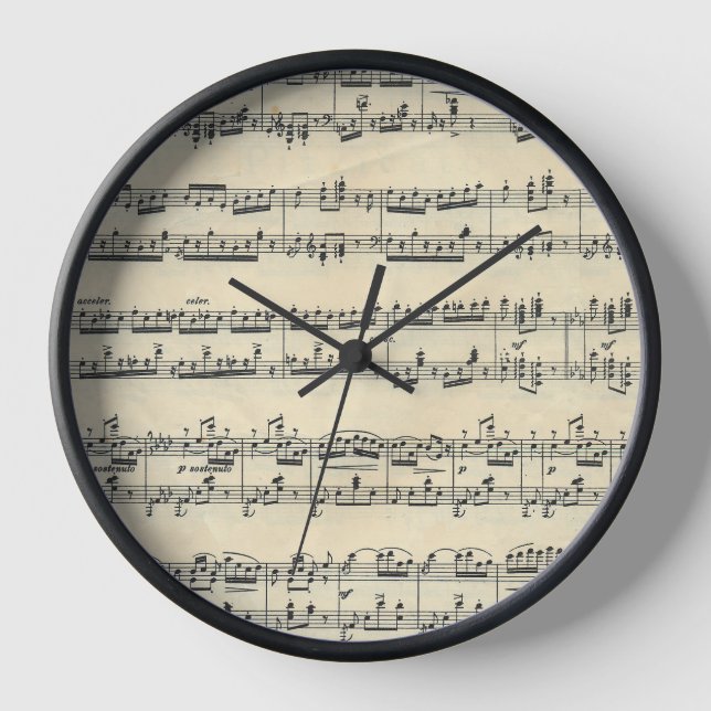 Reloj Música de hojas de cosecha (Anverso)
