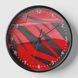 Reloj Mustang Clock Red and Black