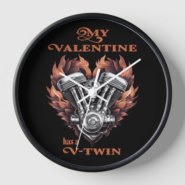 Reloj My Valentine has a V-Twin, Biker style (Anverso)