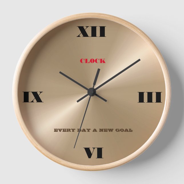 Reloj Nácar Metálico (Anverso)