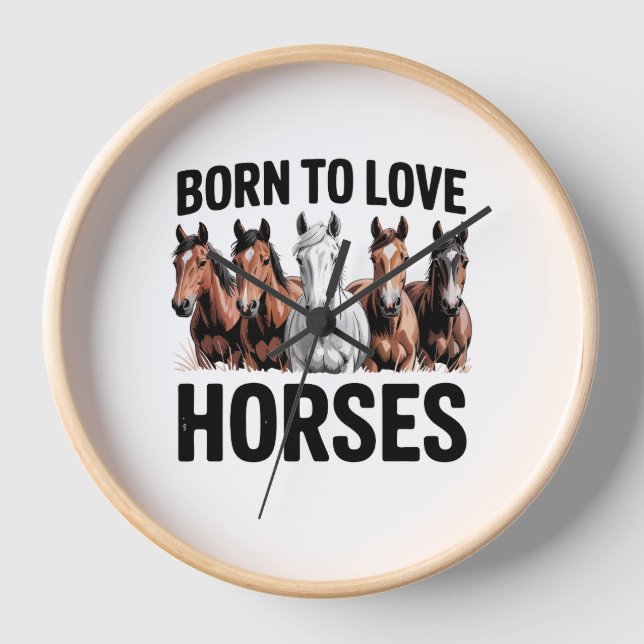 Reloj Nacido para amar a los caballos (Anverso)