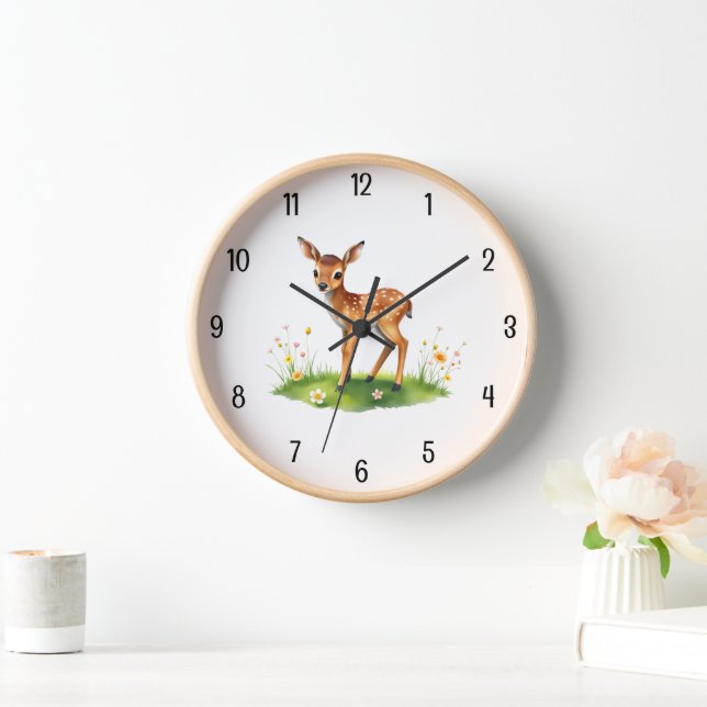 Reloj Nacimiento de ciervos para bebés (Hogar)