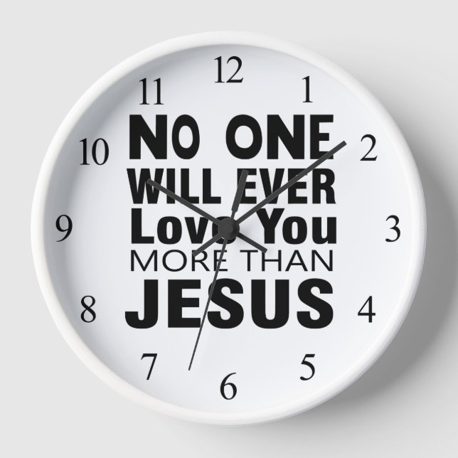 Reloj Nadie te amará más que Jesús (Anverso)