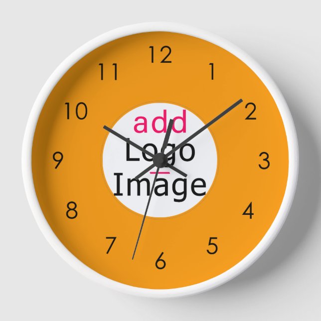 Reloj Naranja de Personalizado de promoción de logotipo (Anverso)