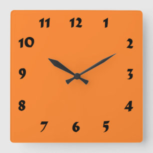 Reloj Naranja numerado modificable