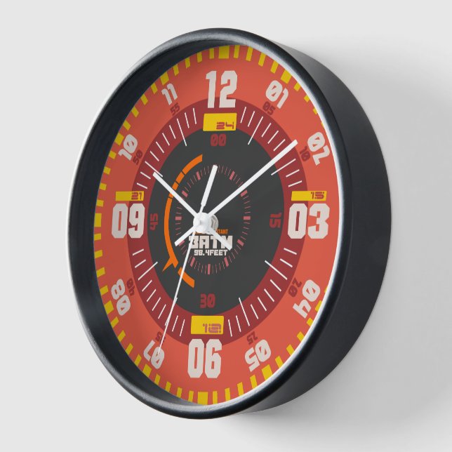 Reloj Naranja vintage de buceo profesional (Ángulo)