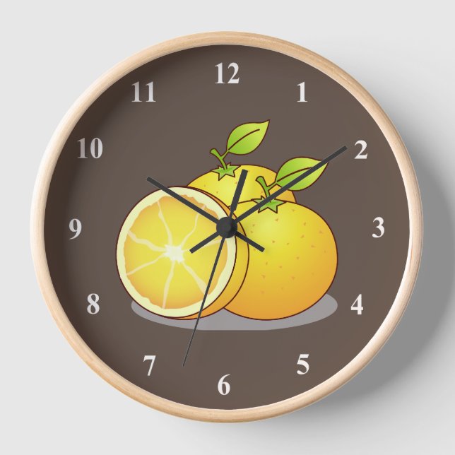 Reloj Naranjas de fruta linda (Anverso)