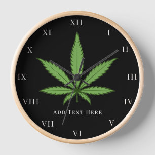 Reloj Naturaleza del Humo Verde Flores Florales