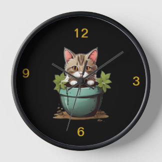 Reloj Naughty Kitty Clock