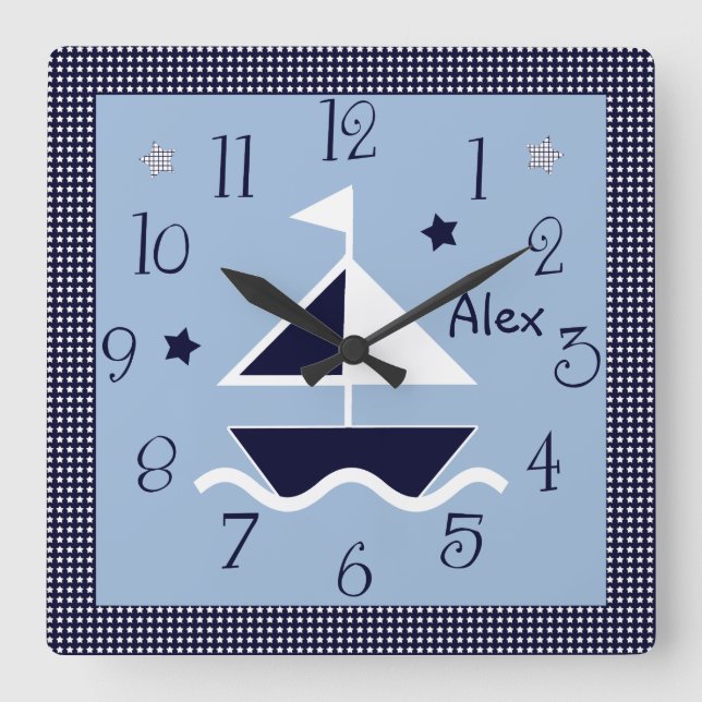 Reloj Náutico y Estrellas Personalizadas (Anverso)