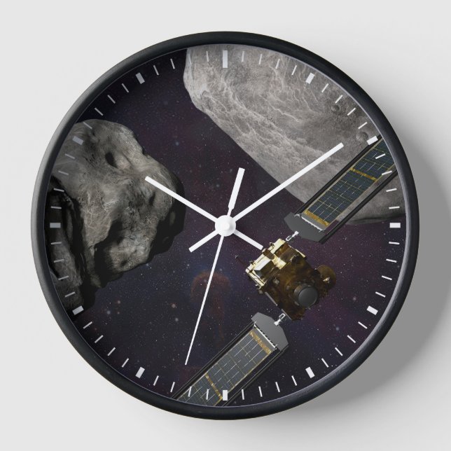 Reloj Nave Espacial Dart Y El Líquido Antes Del Impacto (Anverso)