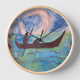 Reloj Navegar a la luz de la luna