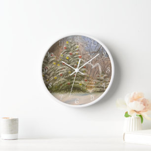 Reloj Navidades forestales, por Gary Poling