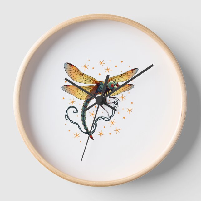 Reloj Navidades Luces Dragonfly (Anverso)