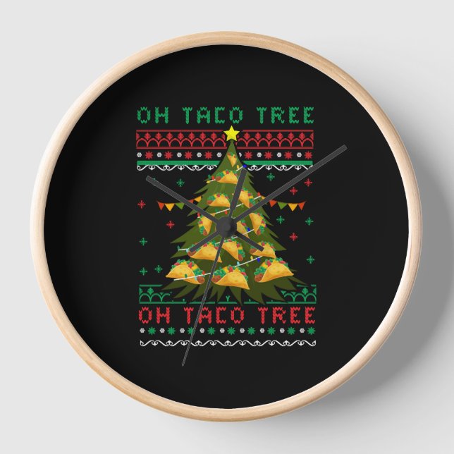 Reloj navidades mexicanos, Navidades mexicanos taco, mex (Anverso)