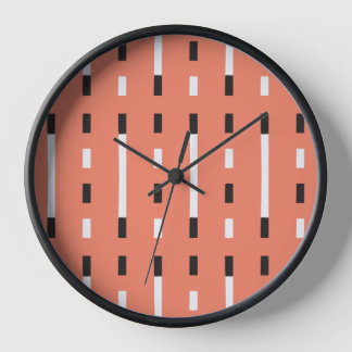 Reloj Negrita y moderno estilo Memphis Negro, Blanco,Nar