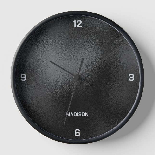 Reloj negro brillante (Anverso)