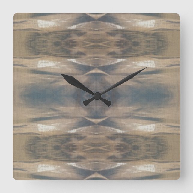 Reloj negro de leopardo salvaje animal marrón (Anverso)