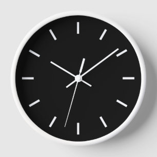 Reloj Negro y blanco moderno