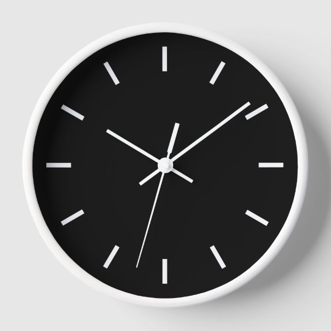 Reloj Negro y blanco moderno (Anverso)