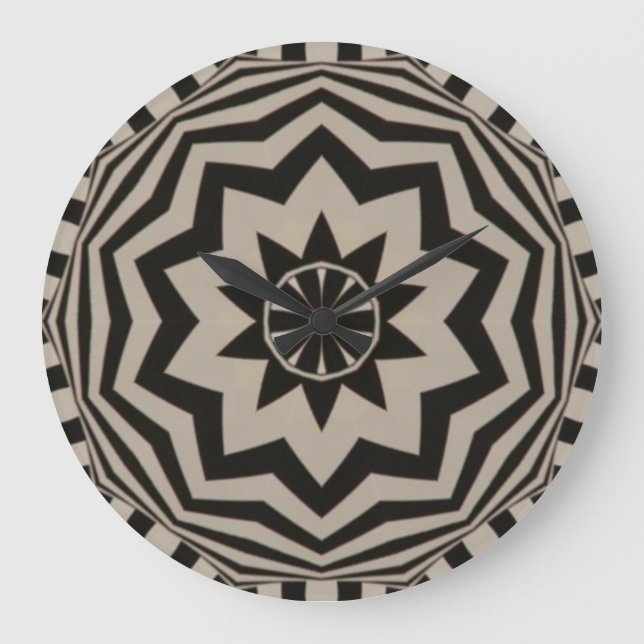 Reloj negro y blanco negrita (Anverso)