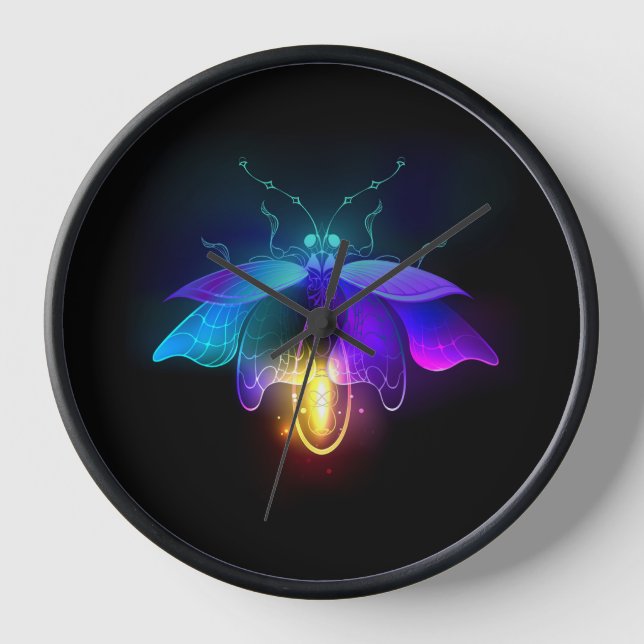 Reloj Neon Firefly en negro (Anverso)
