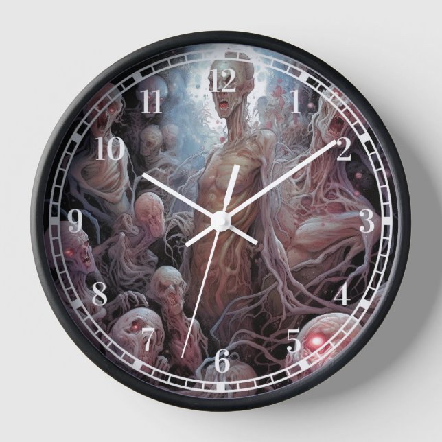 Reloj Nido De Zombies Sin Muerte Horror Arte (Anverso)