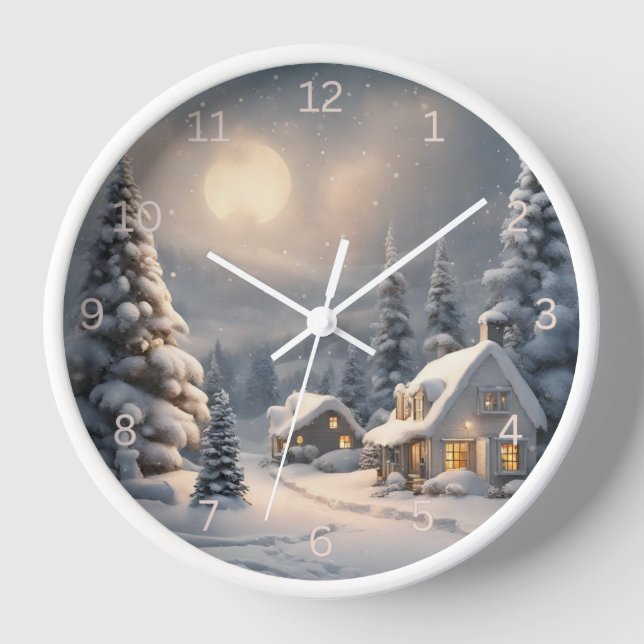 Reloj Nieve navidad (Anverso)