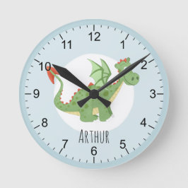 Reloj Niños Magical Dragón Verde Personalizado Niñera