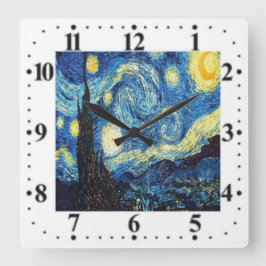 Reloj nocturno Vincent Van Gogh Starry