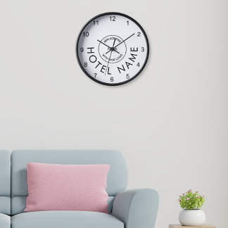 Reloj Nombre simple Personalizado logotipo de cualquier 