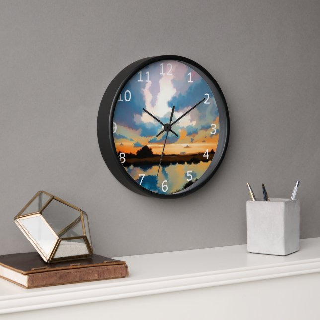 Reloj Nube Fabulosa, Reflexiones, Sol Sobre Agua (Oficina)