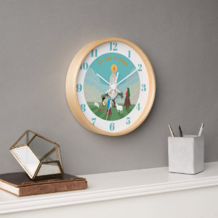 Reloj Nuestra Señora de Fátima y los tres pastores