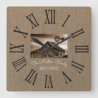 RELOJ NUMBERAL RÚSTICO ROMANO