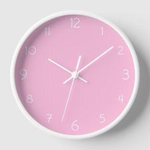Reloj Números blancos modernos   Clásico arándano de alg