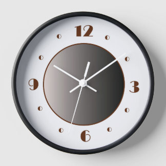 Reloj Números de Broadway elegantes minimalistas blancas