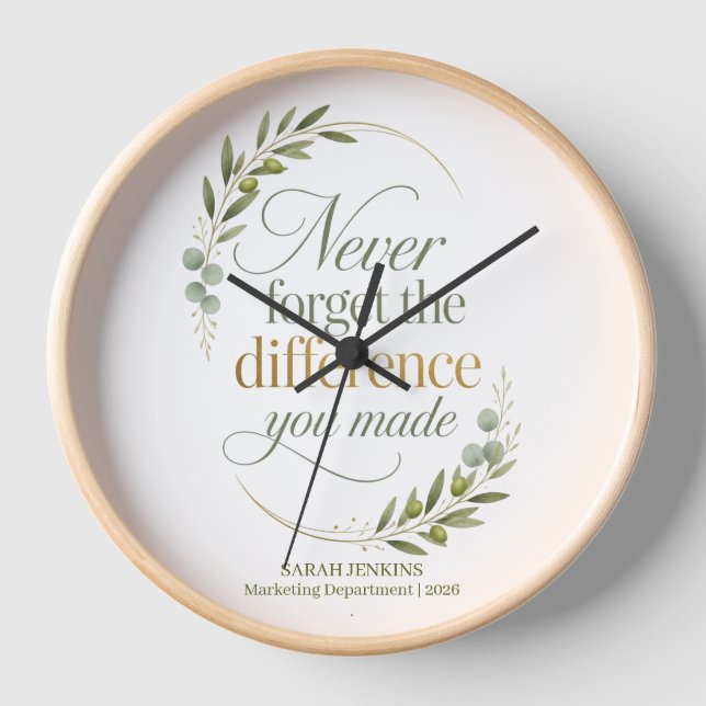 Reloj Nunca Olvides La Diferencia Que Marcaste Jubilació (Anverso)