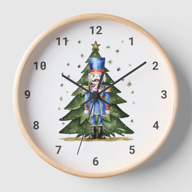 Reloj Nutcracker de acuarela (Anverso)