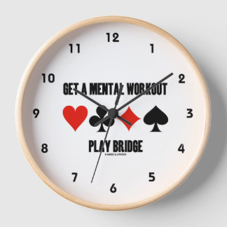Reloj Obtén Un Juego Mental Puente De Cuatro Tarjetas